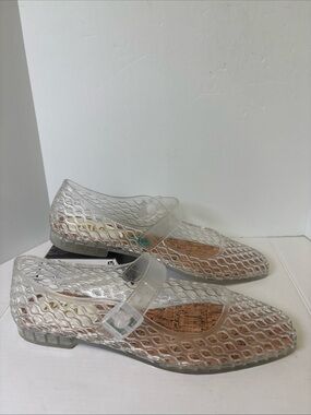 MIA Clear Jelly Mary Jane Flats